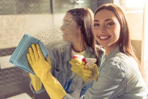 Professional carpet cleaning team handling a customer complaint process